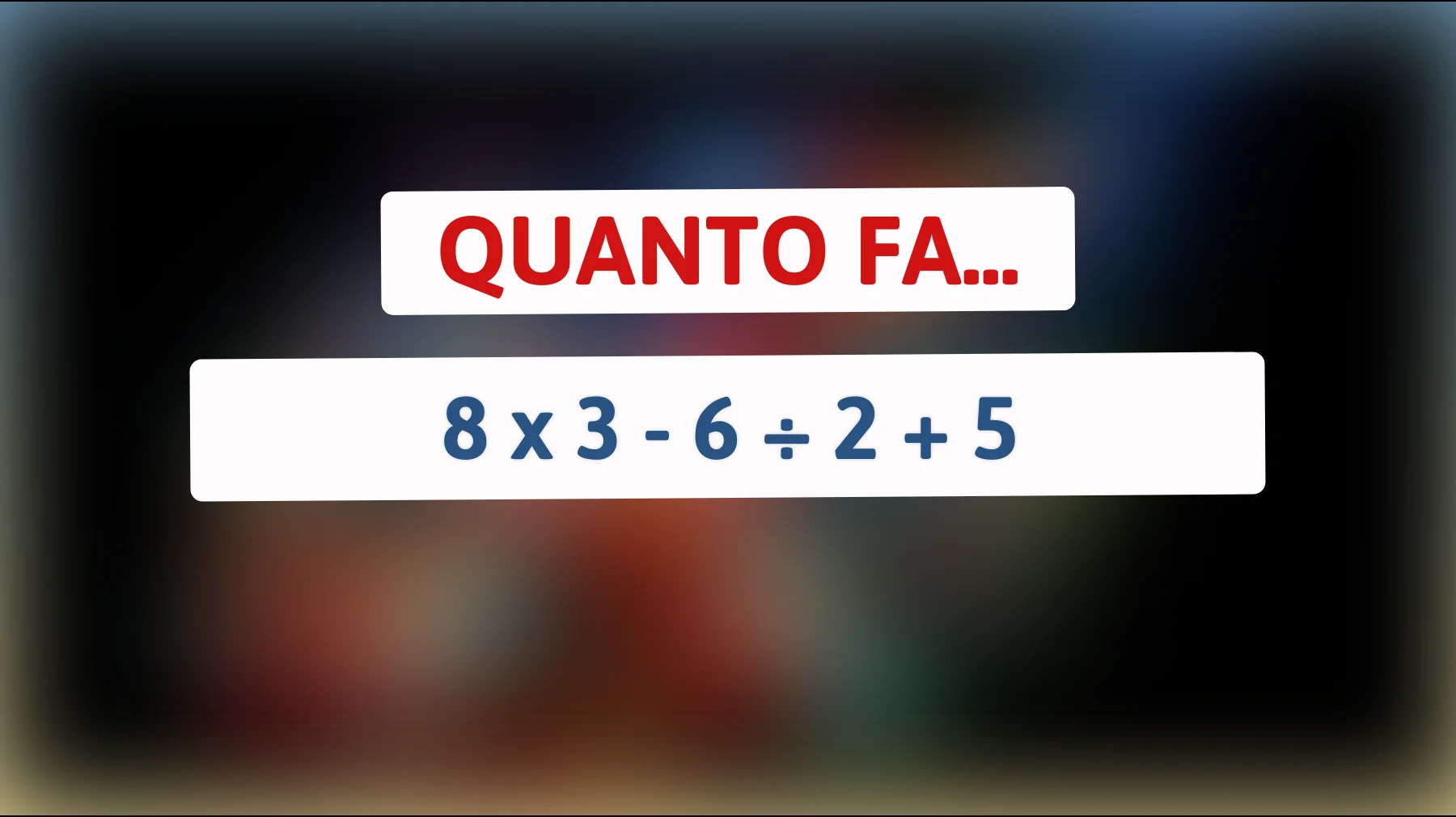 "Sfida la tua intelligenza: Riesci a risolvere questo rompicapo matematico che solo i geni capiscono?""