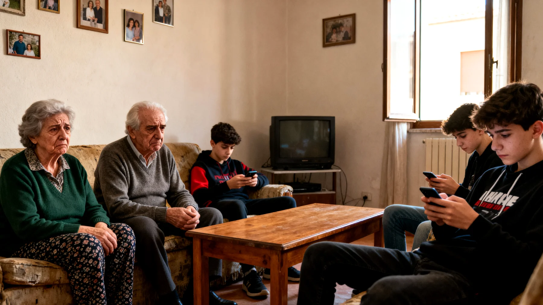 I nonni lamentano di avere poco tempo di qualità con i nipoti adolescenti, che sembrano sempre occupati, distratti o poco interessati a trascorrere momenti significativi insieme, creando un senso di distanza e perdita del legame affettivo"